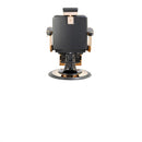 Soleni CREW GOLD - Barber Chair, Operator Chair, Hairdresser's Chair, Hairdressing Chair, Black
