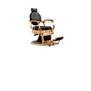 Soleni CAESAR + GOLD - Barber Chair, Operator Chair, Hairdresser's Chair, Hairdressing Chair, Black