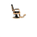 Soleni CAESAR + GOLD - Barber Chair, Operator Chair, Hairdresser's Chair, Hairdressing Chair, Black