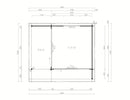 Fjordholz Gartenhaus Alu Concept Relax 44 A