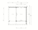 Fjordholz Gartenhaus Alu Concept Relax 70 B