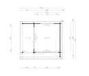 Fjordholz Gartenhaus Alu Concept Relax 44 D