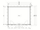Fjordholz Pultdach Gartenhaus Modell Rex 28 A