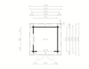 Fjordholz Gartenhaus Modell Rob 28 A