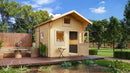 Fjordholz Satteldach Gartenhaus Modell Sönke 70 A