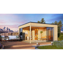 Fjordholz Sauna House Model Q-BIC Alu F
