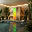 Hydrosan Trockene Heimsauna mit Infrarot-Niedertemperatur, Tromsø4, 4-5 Personen, 180 x 150 cm, 230 V