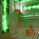 Hydrosan Hochtemperatur-Sauna (finnisch) mit Forsa1-BL/Harvia 3,5-kW-Ofen für 2 Personen (120 x 120 cm)
