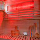 Hydrosan Hochtemperatur-Sauna (finnisch) mit Forsa1-BL/Harvia 3,5-kW-Ofen für 2 Personen (120 x 120 cm)