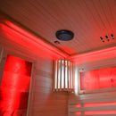 Hydrosan Hochtemperatur-Sauna (finnisch) mit Forsa1-BL/Harvia 3,5-kW-Ofen für 2 Personen (120 x 120 cm)