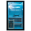 Hydrosan Hochtemperatur-Sauna (finnisch) mit Forsa1-BL/Harvia 3,5-kW-Ofen für 2 Personen (120 x 120 cm)
