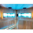 Hydrosan Hochtemperatur-Sauna (finnisch) mit KEMI2/HARVIA 3,5-kW-Ofen für 1-2 Personen (120 x 120 cm)