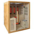 Hydrosan Infrarot-/Finnische Sauna Helsi3 – Neu mit 6-kW-Ofen für 3–4 Personen, 160 x 160 cm, 2-in-1