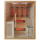Hydrosan Infrarot-/Finnische Sauna Helsi3 – Neu mit 6-kW-Ofen für 3–4 Personen, 160 x 160 cm, 2-in-1