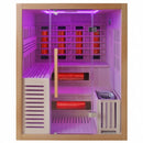 Hydrosan Infrarot-/Finnische Sauna Helsi3 – Neu mit 6-kW-Ofen für 3–4 Personen, 160 x 160 cm, 2-in-1