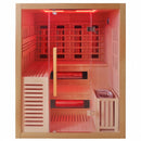 Hydrosan Infrarot-/Finnische Sauna Helsi3 – Neu mit 6-kW-Ofen für 3–4 Personen, 160 x 160 cm, 2-in-1