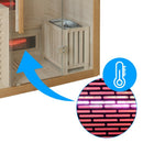 Hydrosan Infrarot-/Finnische Sauna Helsi3 – Neu mit 6-kW-Ofen für 3–4 Personen, 160 x 160 cm, 2-in-1