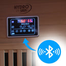 Hydrosan Infrarot-/Finnische Sauna Helsi3 – Neu mit 6-kW-Ofen für 3–4 Personen, 160 x 160 cm, 2-in-1