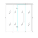 Hydrosan Sauna-Kombination Infrarot/Finnisches Moos1 mit 6-kW-Ofen für 4-5 Personen, 150 x 150 cm, 2-in-1
