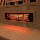 Hydrosan Sauna-Kombination Infrarot/Finnisches Moos1 mit 6-kW-Ofen für 4-5 Personen, 150 x 150 cm, 2-in-1