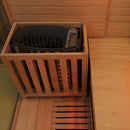 Hydrosan Sauna-Kombination Infrarot/Finnisches Moos1 mit 6-kW-Ofen für 4-5 Personen, 150 x 150 cm, 2-in-1