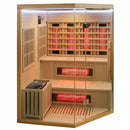 Hydrosan Sauna-Kombination Infrarot/Finnisches Moos1 mit 6-kW-Ofen für 4-5 Personen, 150 x 150 cm, 2-in-1
