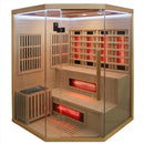 Hydrosan Sauna-Kombination Infrarot/Finnisches Moos1 mit 6-kW-Ofen für 4-5 Personen, 150 x 150 cm, 2-in-1
