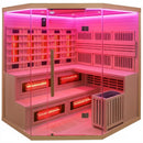 Hydrosan Sauna-Kombination Infrarot/Finnisches Moos2 mit 8-kW-Ofen für 5-6 Personen, 200 x 200 cm, 2-in-1