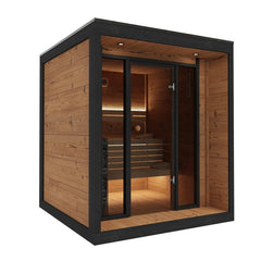 Hydrosan Finnischer Gartenpavillon mit Mira-Ofen (9 kW), 6 Personen, 200 x 205 cm – Vorschau 2