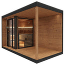 Hydrosan Finnischer Gartenpavillon mit Gabi-Ofen (9 kW), 6-7 Personen, 250 x 500 cm