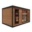 Hydrosan Finnischer Gartenpavillon mit Silva-Ofen (9 kW), 6–7 Personen, 250 x 410 cm