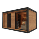 Hydrosan Finnischer Gartenpavillon mit Silva-Ofen (9 kW), 6–7 Personen, 250 x 410 cm