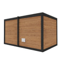 Hydrosan Finnischer Gartenpavillon mit Silva-Ofen (9 kW), 6–7 Personen, 250 x 410 cm
