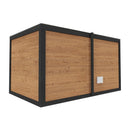 Hydrosan Finnischer Gartenpavillon mit Silva-Ofen (9 kW), 6–7 Personen, 250 x 410 cm