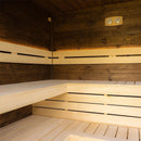 Hydrosan Finnischer Gartenpavillon mit Silva-Ofen (9 kW), 6–7 Personen, 250 x 410 cm