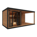 Hydrosan Finnischer Gartenpavillon mit Gabi-Ofen (9 kW), 6-7 Personen, 250 x 500 cm