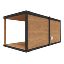 Hydrosan Finnischer Gartenpavillon mit Gabi-Ofen (9 kW), 6-7 Personen, 250 x 500 cm