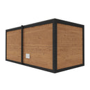 Hydrosan Finnischer Gartenpavillon mit Gabi-Ofen (9 kW), 6-7 Personen, 250 x 500 cm