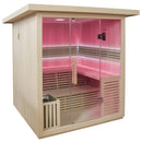 Hydrosan Finnische Gartensauna mit Asker-Neuofen für 4-6 Personen, 180 x 180 cm