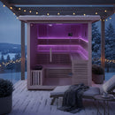 Hydrosan Finnische Gartensauna mit Asker-Neuofen für 4-6 Personen, 180 x 180 cm