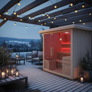 Hydrosan Finnische Gartensauna mit Asker-Neuofen für 4-6 Personen, 180 x 180 cm