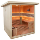 Hydrosan Finnische Gartensauna mit Asker-Neuofen für 4-6 Personen, 180 x 180 cm