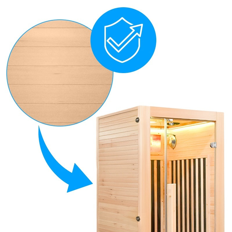 Hydrosan Trockene Infrarotsauna, niedrige Temperatur, ALTA1-CRB, 1-2 Personen, 90x90 cm