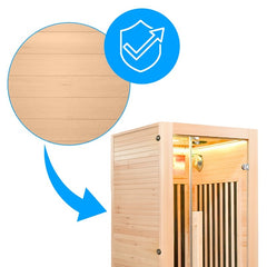 Hydrosan Trockene Infrarotsauna, niedrige Temperatur, ALTA1-CRB, 1-2 Personen, 90x90 cm – Vorschau 11