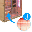 Hydrosan Trockene Infrarotsauna mit niedriger Temperatur, Alta5, 3-4 Personen, 175 x 120 cm