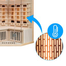 Hydrosan Trockene Infrarotsauna mit niedriger Temperatur, Alta6, 2-3 Personen, 120x120 cm