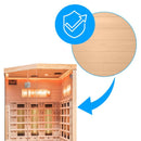 Hydrosan Trockene Infrarotsauna mit niedriger Temperatur, Alta6, 2-3 Personen, 120x120 cm