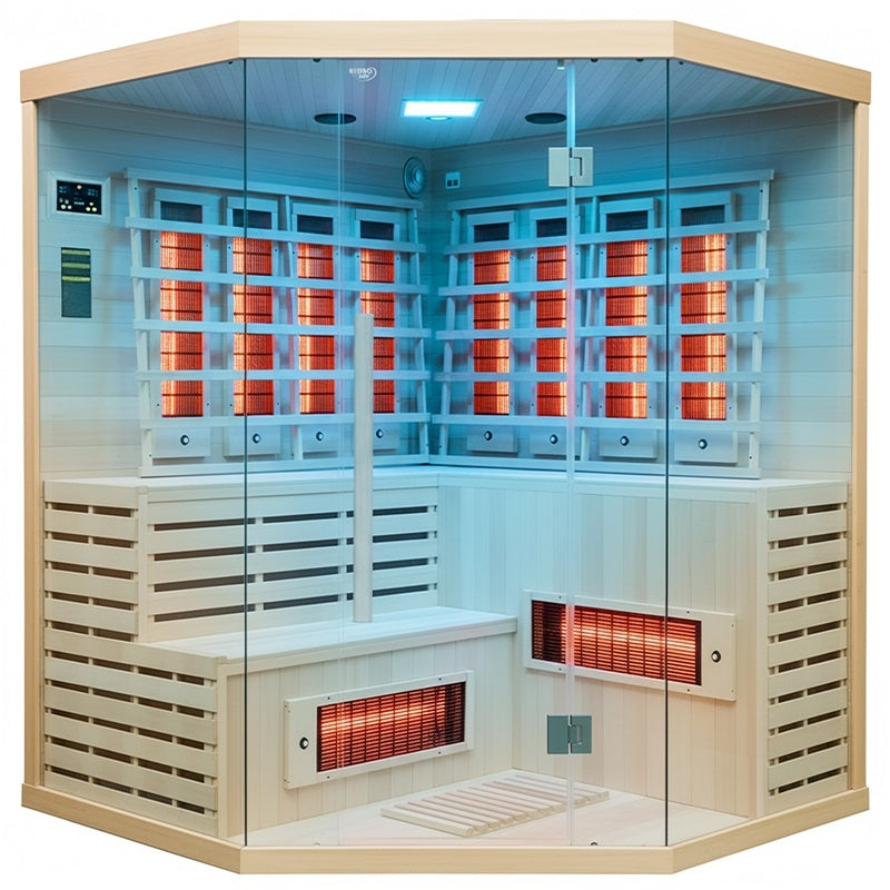 Hydrosan Trockene Infrarotsauna mit niedriger Temperatur, Alta7, 5-6 Personen, 180x180 cm