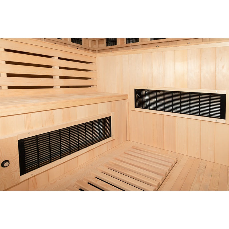 Hydrosan Trockene Infrarotsauna mit niedriger Temperatur, Alta7, 5-6 Personen, 180x180 cm