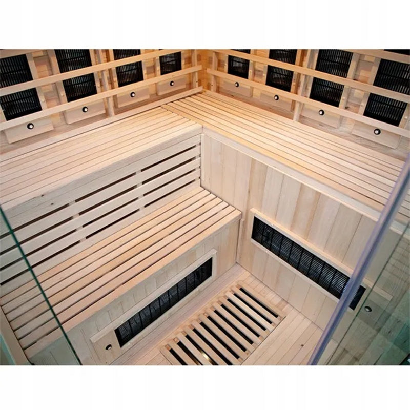 Hydrosan Trockene Infrarotsauna mit niedriger Temperatur, Alta7, 5-6 Personen, 180x180 cm